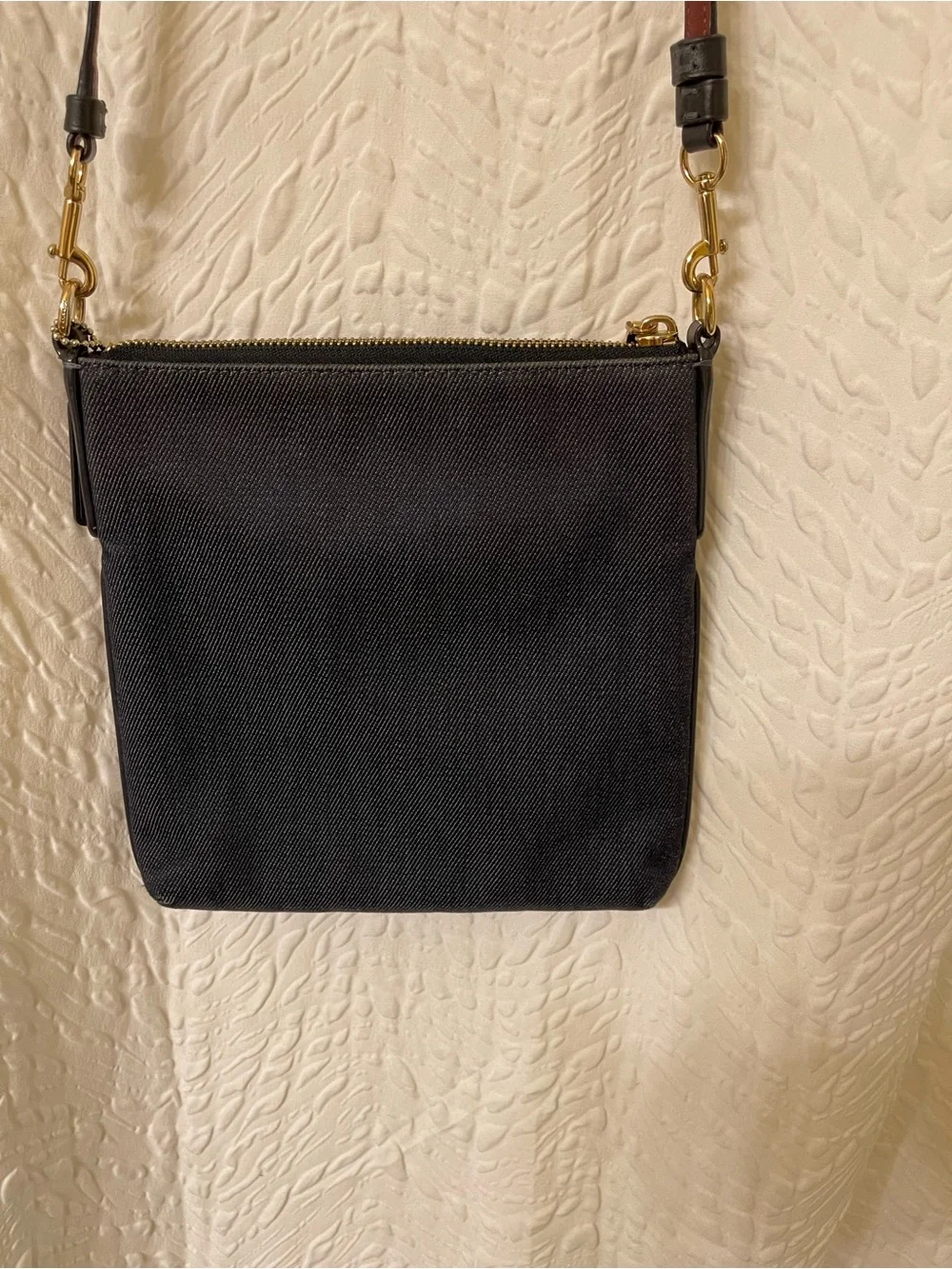 Coach New York Kitt Messenger Denim Crossbody Bag - NWOT **